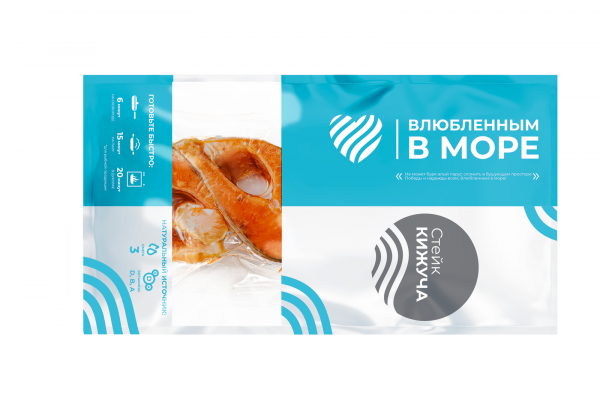 Стейк Кижуча 800гр DP "Влюбленным в море"1/8 Экор