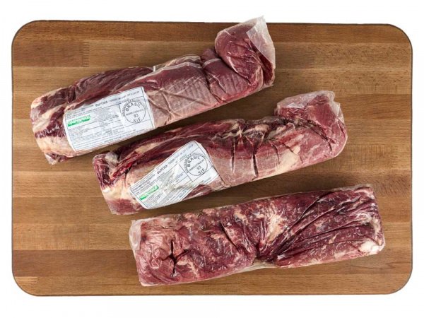 Вырезка говяжья б/к 2,3+ (5lb) зачищенная ХАЛЯЛЬ (12-15кг) Бразилия