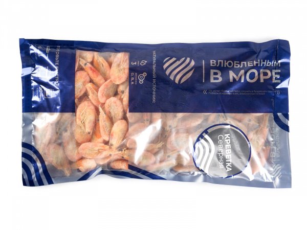 Креветка северная н/р 120/150 шт/кг в/м 1кг SP "Влюбленным в море" 1/6шт Экор