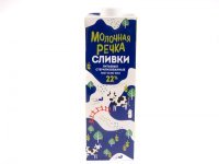 Сливки 22%, литровая упаковка, 12 штук в коробе - Экор