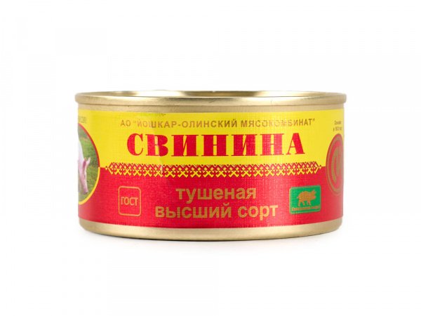 Свинина тушеная в/с ж/б 325г 1/18шт "Йошкар-Олинский МК"
