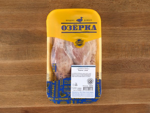 Окорочок утиный н/к (на подложке) (6-8кг) Озерка Новые утиные фермы