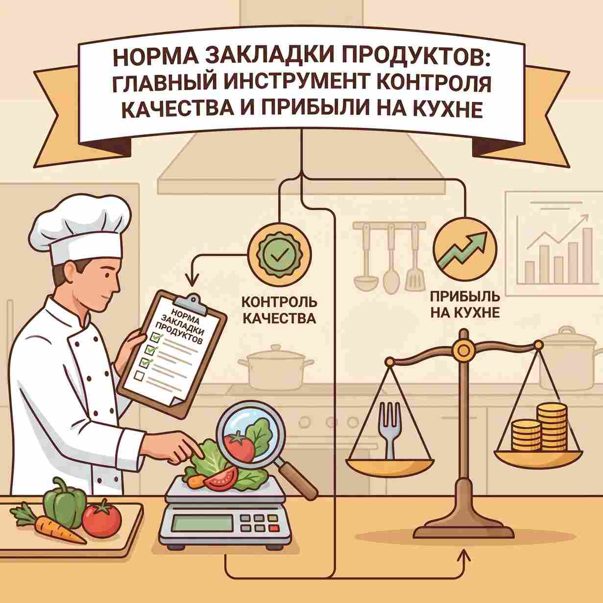Норма закладки продуктов: главный инструмент контроля качества и прибыли на кухне