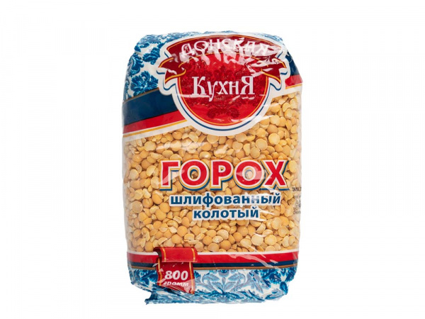 Горох колотый 0,8кг 1/12шт Донская кухня