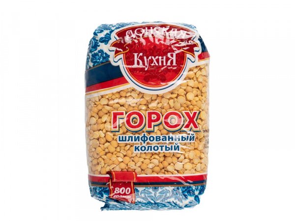 Горох колотый 0,8кг 1/12шт Донская кухня