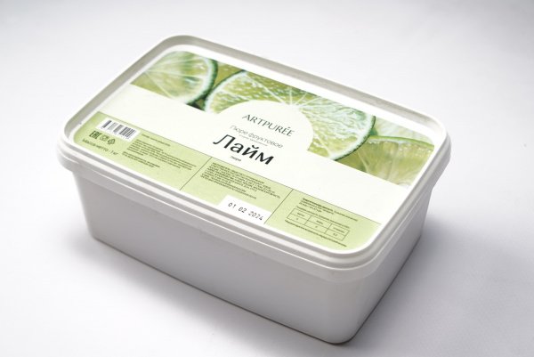 Пюре Лайм без сахара 1кг 1/6шт ARTPUREE