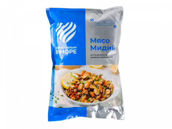Мясо мидии 100/200 шт/кг в/м 1кг SP "Влюбленным в Море" 1/10кг Экор