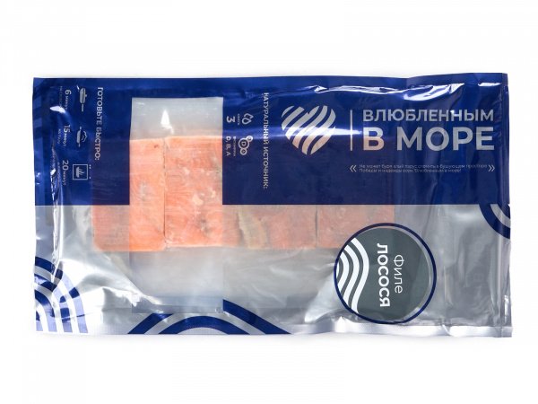 Филе Лосося (Семги) (кубик) 400г DP "Влюбленным в море" 1/15шт Экор