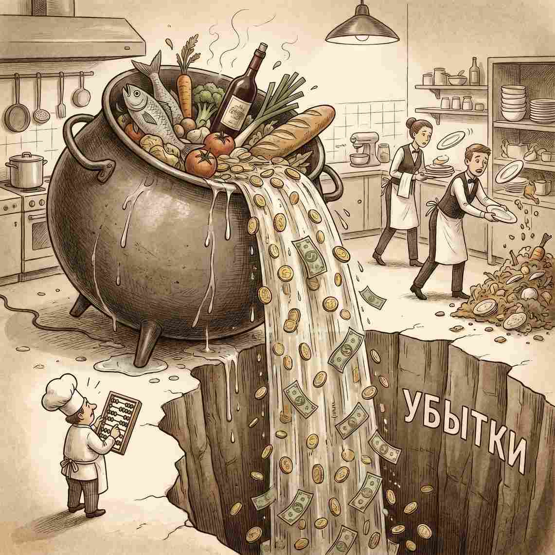 Разбор «невидимых» потерь продуктов на кухне
