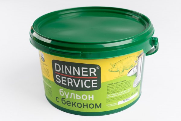 Бульон Dinner Service бекон 2кг ведро 1/4