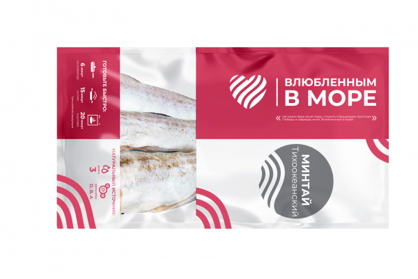 Минтай б/г 800гр SP "Влюбленным в море" 1/10 Экор