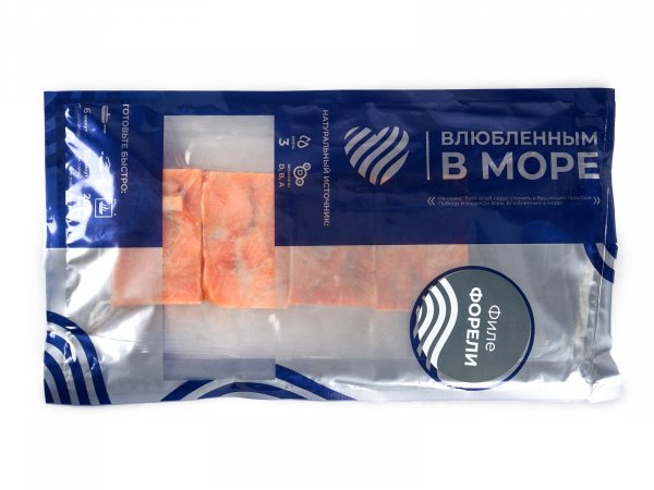 Филе Форели (кубик) 400г DP "Влюбленным в море" 1/15шт Экор