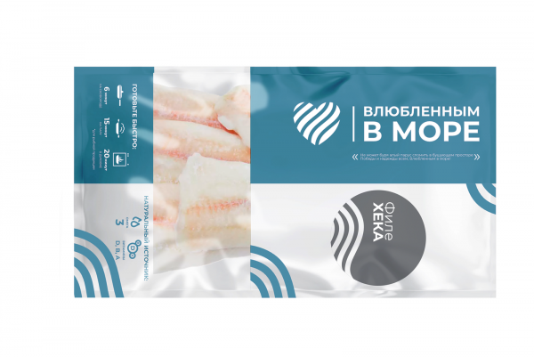 Филе Хека н/к 600гр DP "Влюбленным в море" 1/10