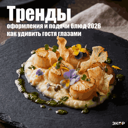 Тренды оформления и подачи блюд 2026: как удивить гостя глазами ✨ 