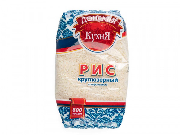Рис круглый 800г 1/12шт Донская кухня