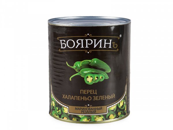 Перец Халапеньо 3100г ж/б 1/6шт Бояринъ