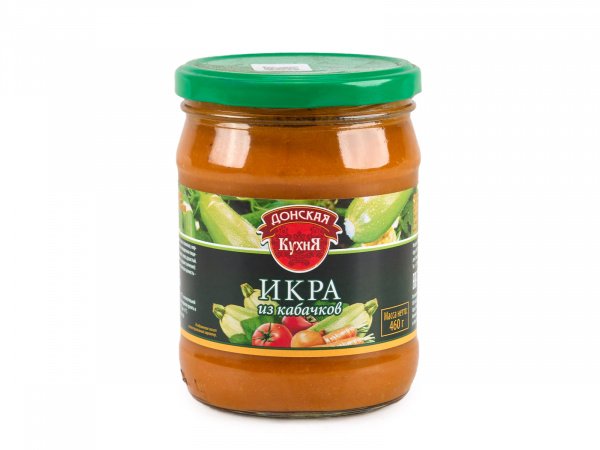Икра кабачковая ст/б 460г ГОСТ 1/12шт Донская Кухня
