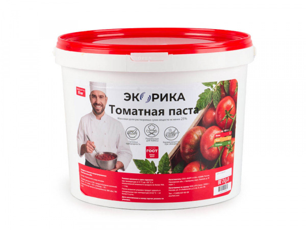 Томатная паста Экорика 5кг ГОСТ 1/1шт