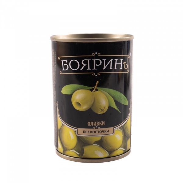 Оливки б/к ж/б 300мл 1/12шт Бояринъ