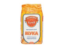 Купить Мука пшеничная в/с 2кг 1/6шт Донская кухня в Москве, СПБ, Краснодаре с доставкой в день заказа