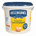Майонез Хеллманнс Настоящий 78% ведро 5л (4,7кг) 1/2шт