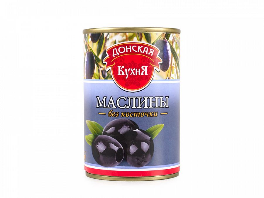 Купить Маслины б/к ж/б 300гр 1/12шт Донская Кухня в Москве, СПБ, Краснодаре с доставкой в день заказа