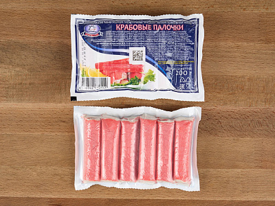 Крабовые палочки Бригантина 200г 1/30шт Санта Бремор