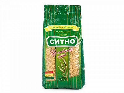 Макароны (гр В) РОЖКИ ГОСТ 5кг 1/25кг Ситно