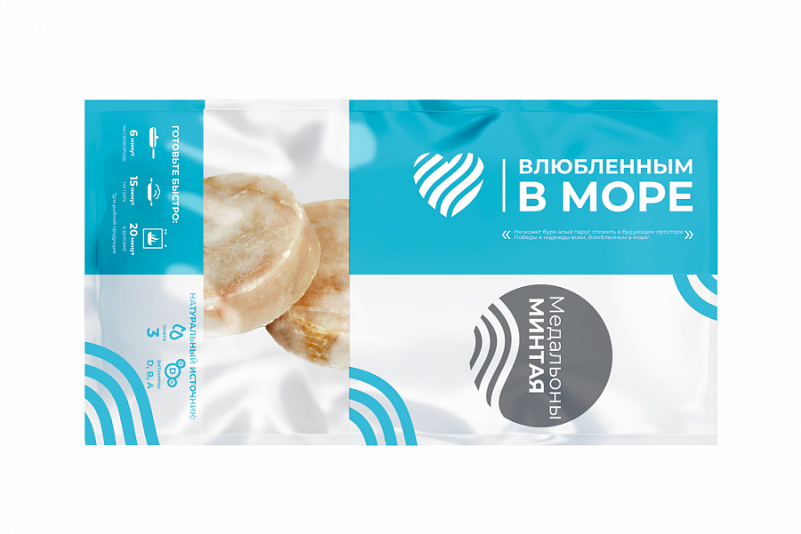 Купить Медальоны Минтая 500гр DP "Влюбленным в море" 1/10 Экор в Москве, СПБ, Краснодаре с доставкой в день заказа