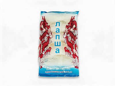 Лапша Шуаншэн крахмальная 0,500кг 1/30шт Китай КРД