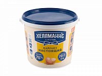 Майонез Хеллманнс Настоящий 78% ведро 5л (4,7кг) 1/2шт