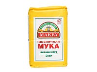 Купить Мука пшеничная Макфа 2кг 1/6шт в Москве, СПБ, Краснодаре с доставкой в день заказа