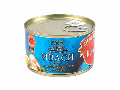 Сардина тихоокенская (Иваси) ж/б 240гр 1/24 Донская кухня