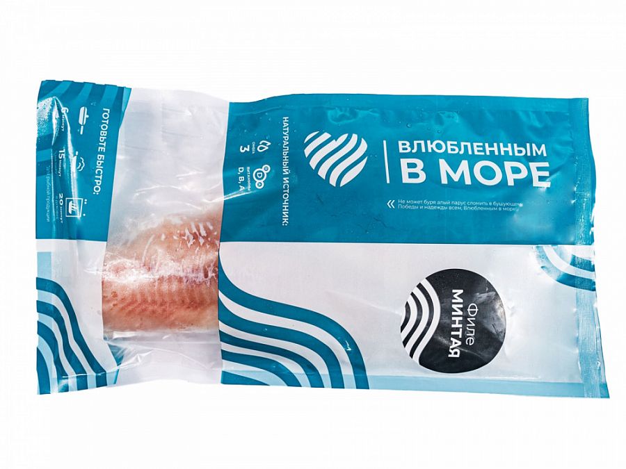 Купить Филе Минтая н/шк 500гр DP "Влюбленным в море" 1/10 Экор в Москве, СПБ, Краснодаре с доставкой в день заказа