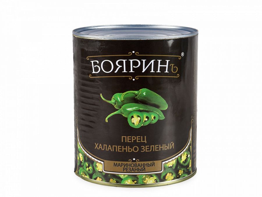 Купить Перец Халапеньо 3100г ж/б 1/6шт Бояринъ в Москве, СПБ, Краснодаре с доставкой в день заказа
