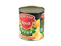 Груши половинки в легком сиропе 3100мл 1/6 Донская Кухня