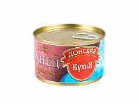 Тунец натуральный 240гр (ключ) ж/б 1/24шт Донская кухня