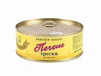 Купить Печень трески Рижское золото ж/б ключ 230гр 1/24 Полинет в Москве, СПБ, Краснодаре с доставкой в день заказа