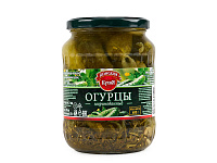 Купить Огурцы маринованные 680гр 1/6шт Донская Кухня в Москве, СПБ, Краснодаре с доставкой в день заказа