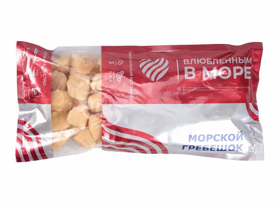 Купить Филе морского гребешка 60/80 1кг  SP "Влюбленным в море" 8% 1/6 Экор в Москве, СПБ, Краснодаре с доставкой в день заказа