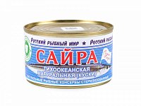 Купить Сайра нат ж/б 250гр 1/48 Русский рыбный мир в Москве, СПБ, Краснодаре с доставкой в день заказа