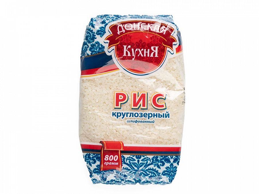 Рис круглый 800г 1/12шт Донская кухня Купить Рис круглый 800г 1/12шт Донская кухня в Москве, СПБ, Краснодаре с доставкой в день заказа