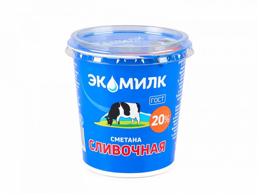 Сметана Экомилк 20% 300гр ГОСТ 1/12шт Озерецкий молочный комбинат Купить Сметана Экомилк 20% 300гр ГОСТ 1/12шт Озерецкий молочный комбинат в Москве, СПБ, Краснодаре с доставкой в день заказа