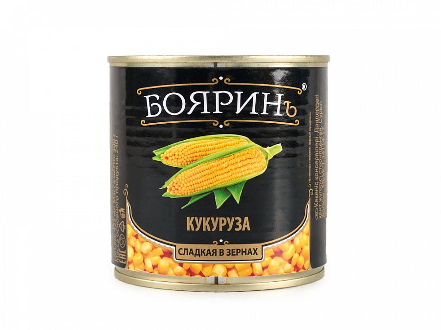 Кукуруза сладкая ж/б 425мл 1/12 Бояринъ Купить Кукуруза сладкая ж/б 425мл 1/12 Бояринъ в Москве, СПБ, Краснодаре с доставкой в день заказа