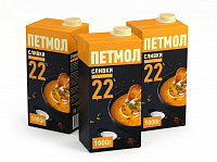 Купить Сливки Петмол 22% 1л  1/12 в Москве, СПБ, Краснодаре с доставкой в день заказа