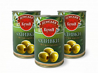 Купить Оливки б/к 280г ж/б 1/12шт Донская Кухня КРД в Москве, СПБ, Краснодаре с доставкой в день заказа
