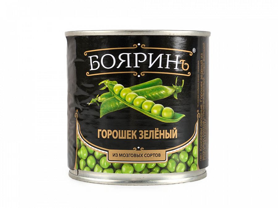 Купить Горошек зеленый из мозговых сортов ж/б 3100мл 1/2шт Бояринъ в Москве, СПБ, Краснодаре с доставкой в день заказа