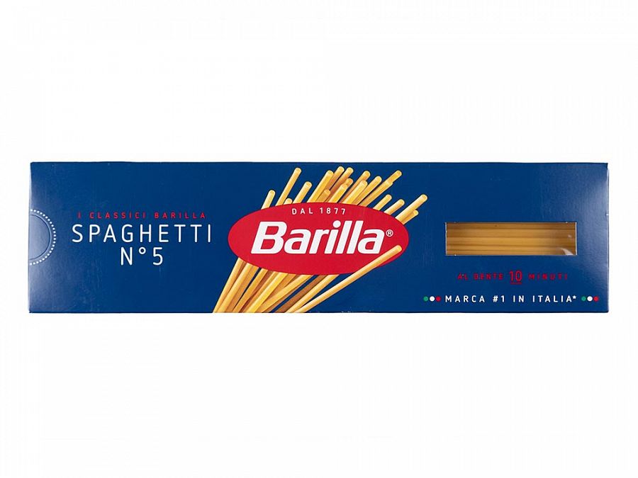 Купить Макароны Барилла Spagetti №5 450гр 1/24шт в Москве, СПБ, Краснодаре с доставкой в день заказа