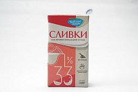 Купить Сливки ультропастеризованные 33% 1л ТУ Чудское озеро 1/12шт в Москве, СПБ, Краснодаре с доставкой в день заказа