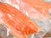 Филе Форели н/шк в/у 350+ IQF 5% TRIM B (12-15кг) Экор